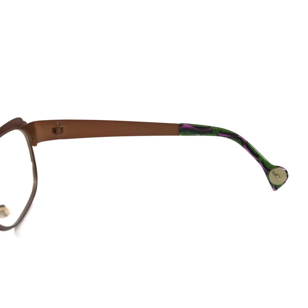 BOZ Eyeglasses Frames ZEBRA 9270 Matte Brown Fuchsia Purple Cat Eye 54-16-135